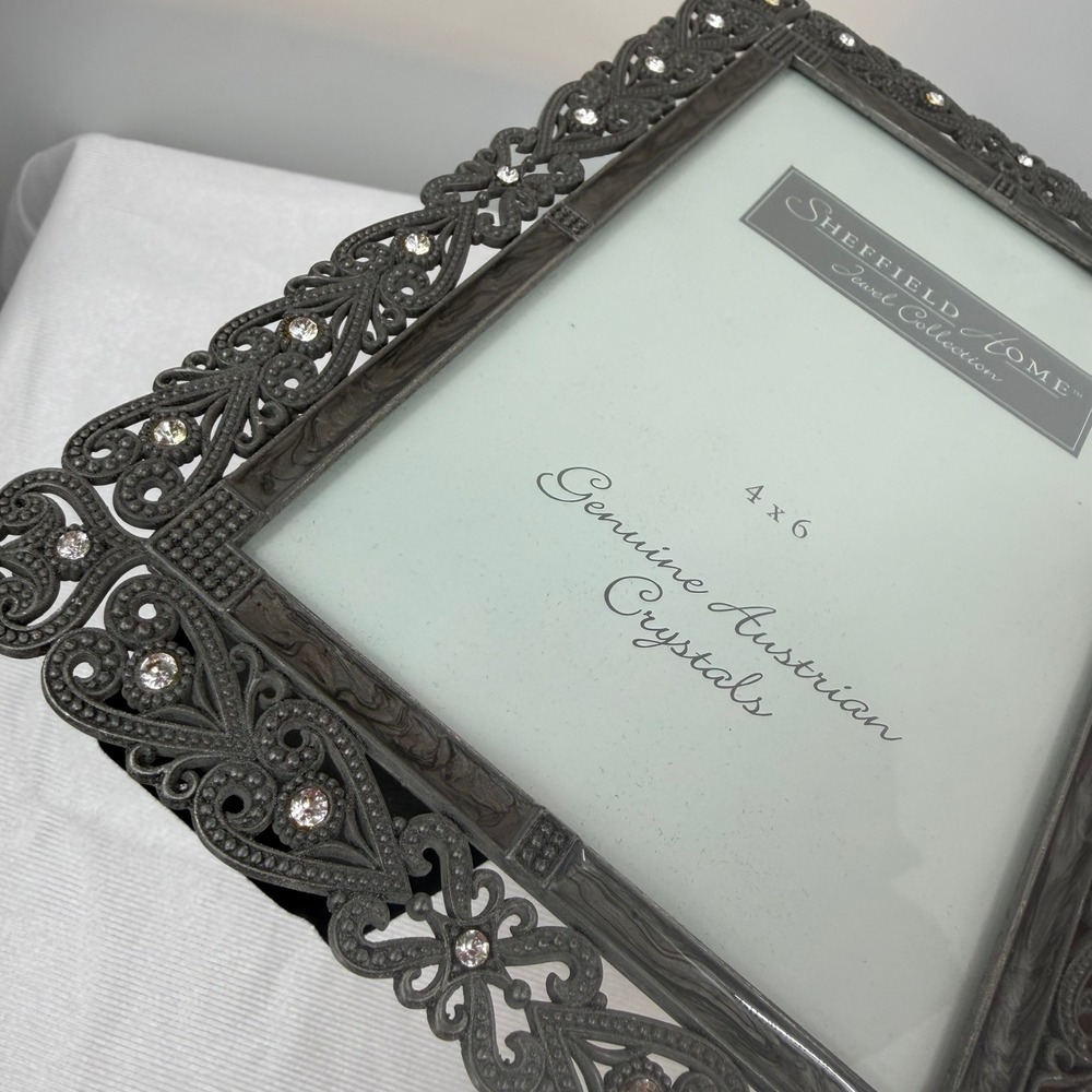 Sheffield Home Coquette Picture Frame Set Pewter Victorian Dark Academia 5x7 4x6 - Picture 8 of 15
